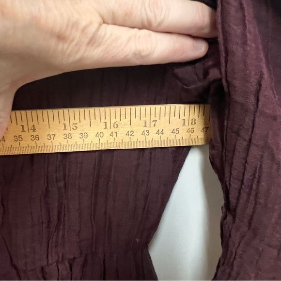 Roolee Mom 100% Linen Crinkle Dress with front pockets size small - Picture 10 of 12